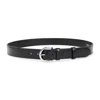 Prada Calf Leather Belt With Polished Metal Buckle