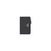 Prada Logo-plaque Leather Wallet In Black