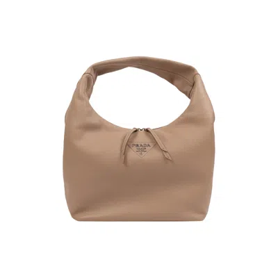 Pre-owned Prada Calf Leather Hobo Medium Shoulder Bag 'pink'