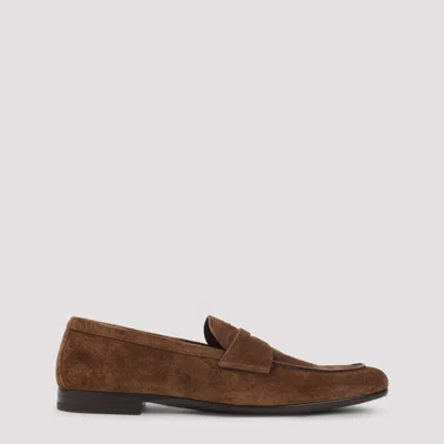 PRADA CALF LEATHER LOAFERS