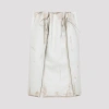 Prada White Leather Skirt In Multi