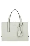 Prada Re-edition 1995 Brushed-leather Mini Handbag In White