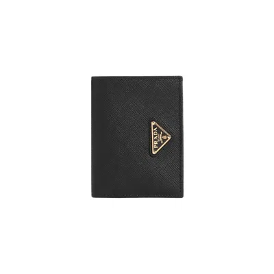 Prada Black Calf Leather Wallet