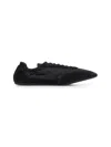 Prada Calzature Black Collapse Sneakers In Black
