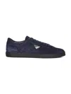 Prada Calzature Blue Suede Lane Sneakers