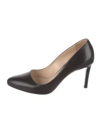 Pre-owned Prada Calzature Donna Leather Pumps In Black
