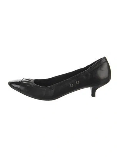 Pre-owned Prada Calzature Donna Leather Pumps In Black
