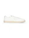 Prada Calzature Ivory Deerskin Lane Sneakers In White