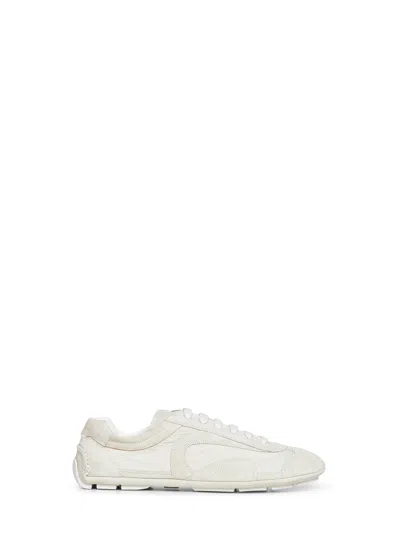 Prada Calzature Ivory Montecarlo Re-edition 2005 Sneakers In White
