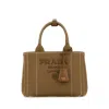Prada Camel Canvas Handbag