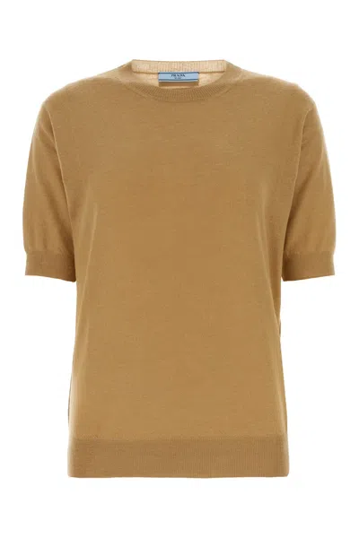 PRADA CAMEL CASHMERE SWEATER