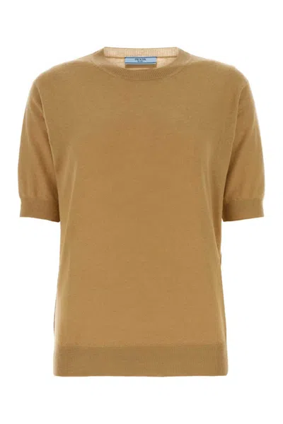 PRADA CAMEL CASHMERE SWEATER