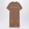 Prada Mini Abito In Cashmere Biscotto  Donna In Brown