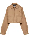 Prada Camel Jacket In Braun