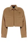 Prada Camel Jacket In Cammello