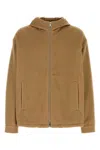 Prada Long-sleeved Casual Jacket In Cammello