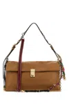 Prada Soft Sound Large Caramel Bag With Charms In Caramel0n