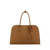 Prada Brown Logo Medium Tote In Brown