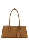 Prada Camel Leather Shoulder Bag