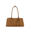Prada Camel Leather Shoulder Bag
