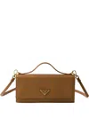 Prada Camel Leather Wallet In Brown