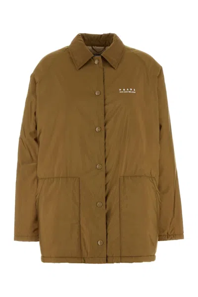 PRADA CAMEL RE-NYLON JACKET