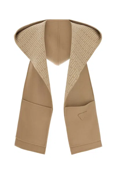 Prada Camel Wool Scarf
