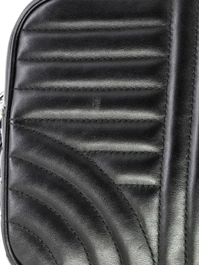 Pre-owned Prada Camera Bag Diagramme Quilted Leather Small Crossbody Bag In Black