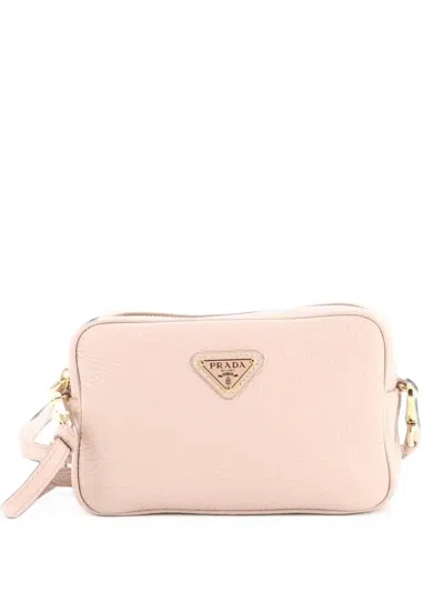 Pre-owned Prada Camera Bag Vitello Soft Mini Shoulder Bag In Pink