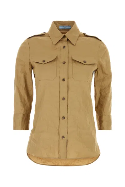 Prada Camicia-38 Nd  Female In Brown