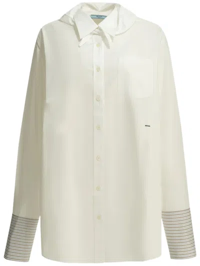 Prada Camicia In Neutral