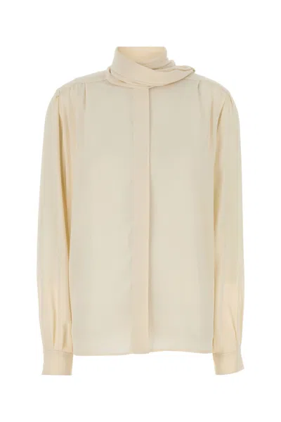 PRADA CAMICIA IN SETA AVORIO  DONNA