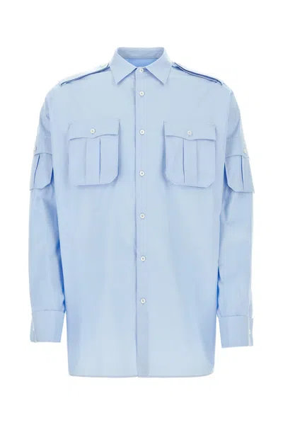 Prada Camicia-m Nd  Male In Blue