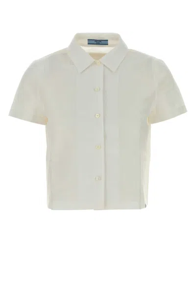 Prada White Cotton Shirt