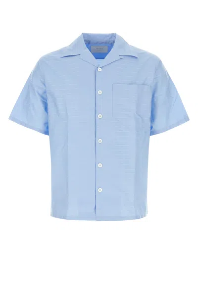 Prada Camicia-xl Nd  Male In Blue