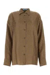 Prada Paisley Button Down Silk Twill Blouse