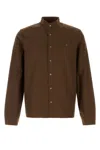 Prada Brown Regular Solid Shirt In Brown