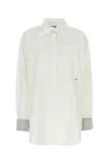 Prada White Oversized Solid Shirt In White