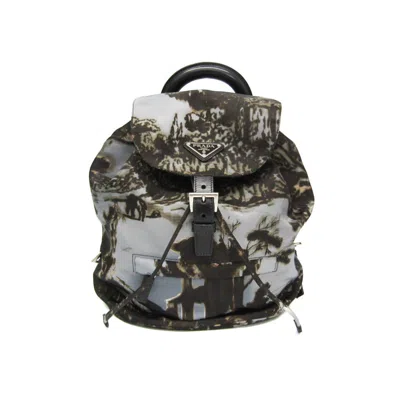 Pre-owned Prada Camouflage Backpack Tessuto Multicolour Nylon Backpack Bag ()