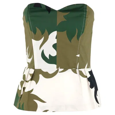 Pre-owned Prada Camouflage Bustier In Gray