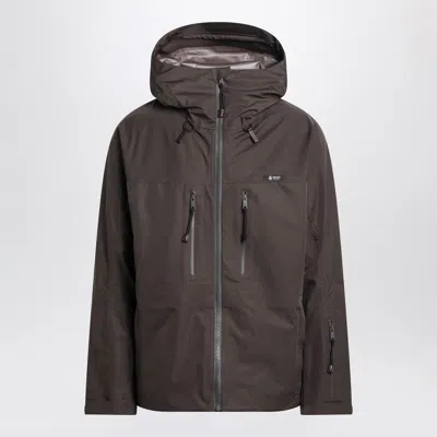 Prada Camouflage Green Hooded Jacket In Brown