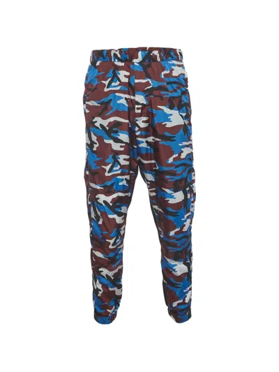 Pre-owned Prada Camouflage-print Track Trousers In Brown
