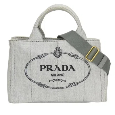 Pre-owned Prada Canapa Canvas Handbag () In Multi