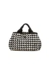 Prada Canapa Raffia Tote Bag In Multi
