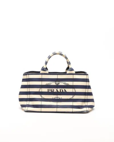 Prada Canapa Tote Bag In Multi