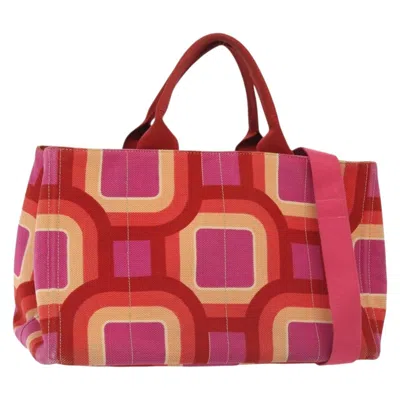 Pre-owned Prada Canapa Tote Canvas Canvas Bag () In Multi