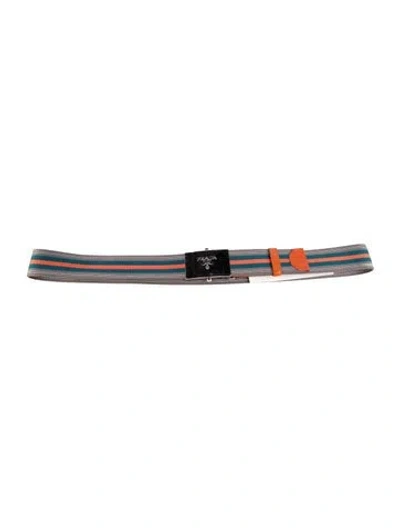 Pre-owned Prada Canvas Belt In Multi