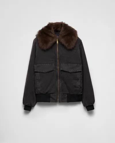 PRADA CANVAS BLOUSON JACKET