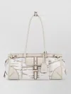 Prada White Bonnie Medium Shoulder Bag In White