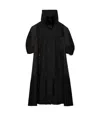 Prada Single-breasted Panelled Coat In Black